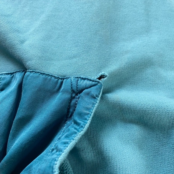 Free City Life Nature Love Blue Hoodie Pullover Sweater Pockets Women’s Size 1 - Picture 6 of 12